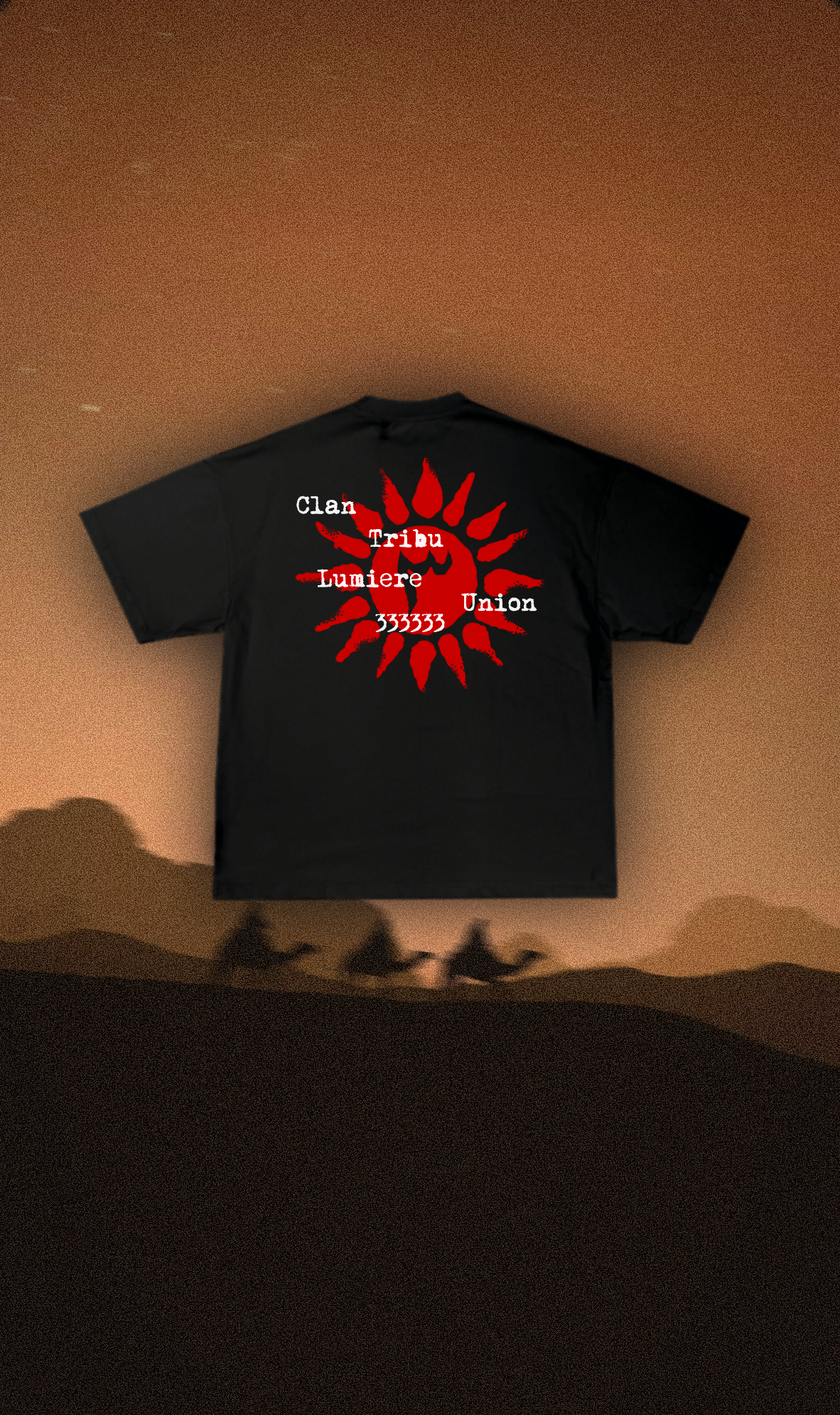 T-shirt La Lettre Noir
