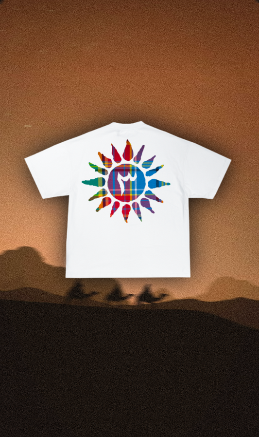 T-shirt Madras White