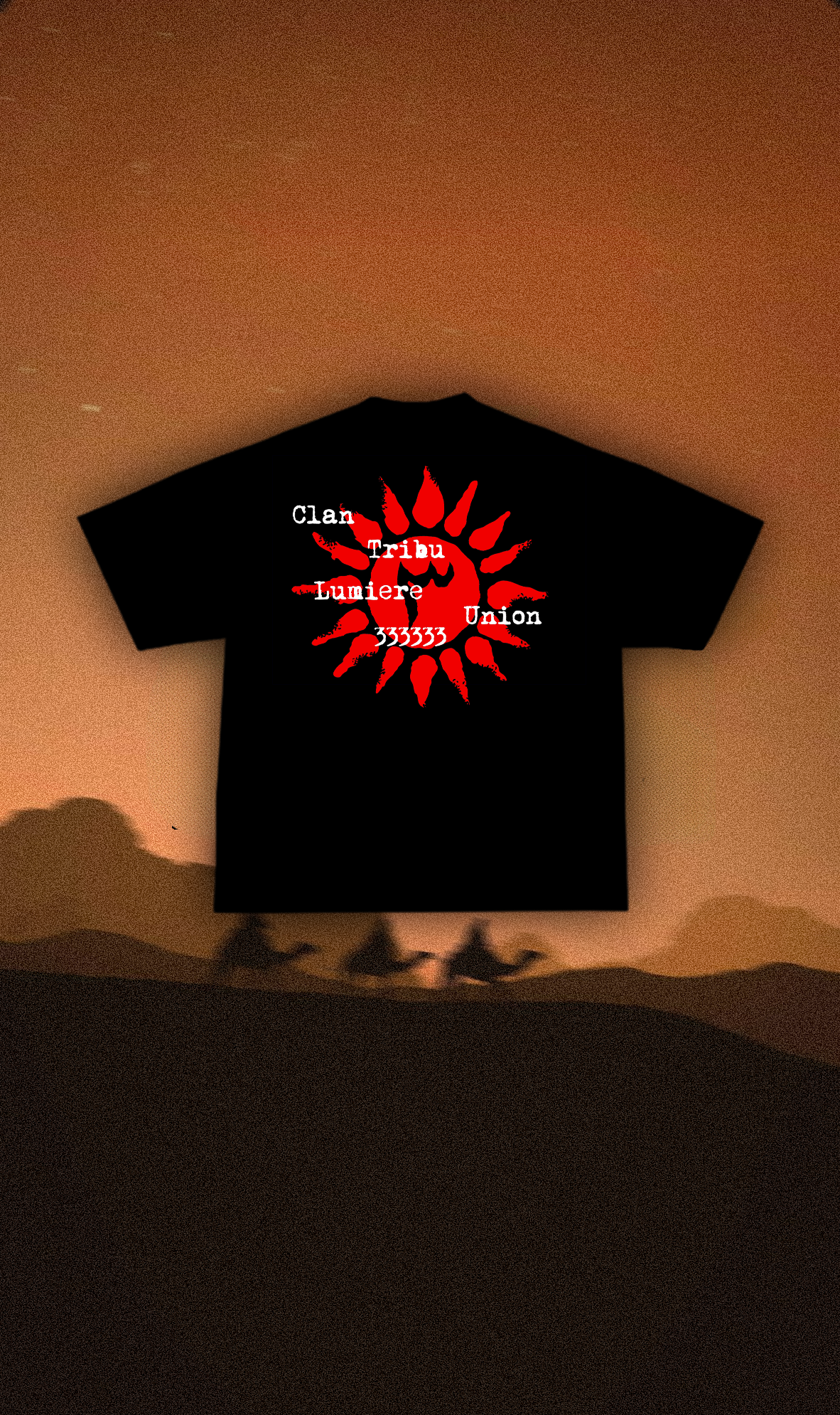 T-shirt La Lettre Noir